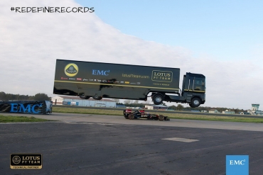 Record mondial stabilit de un camion