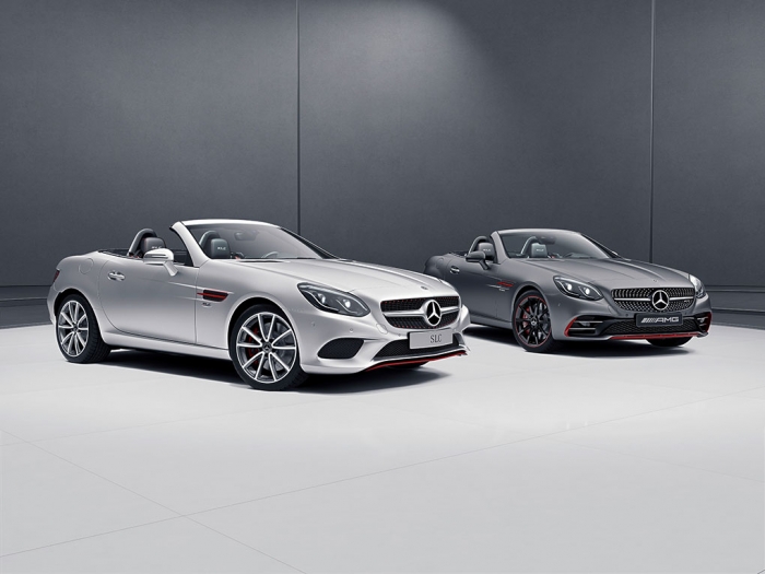 SLC RedArt Edition și SL designo Edition, moda primăvară 2017, de la Mercedes