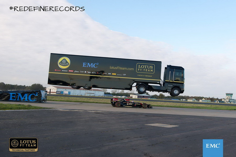 Record mondial stabilit de un camion