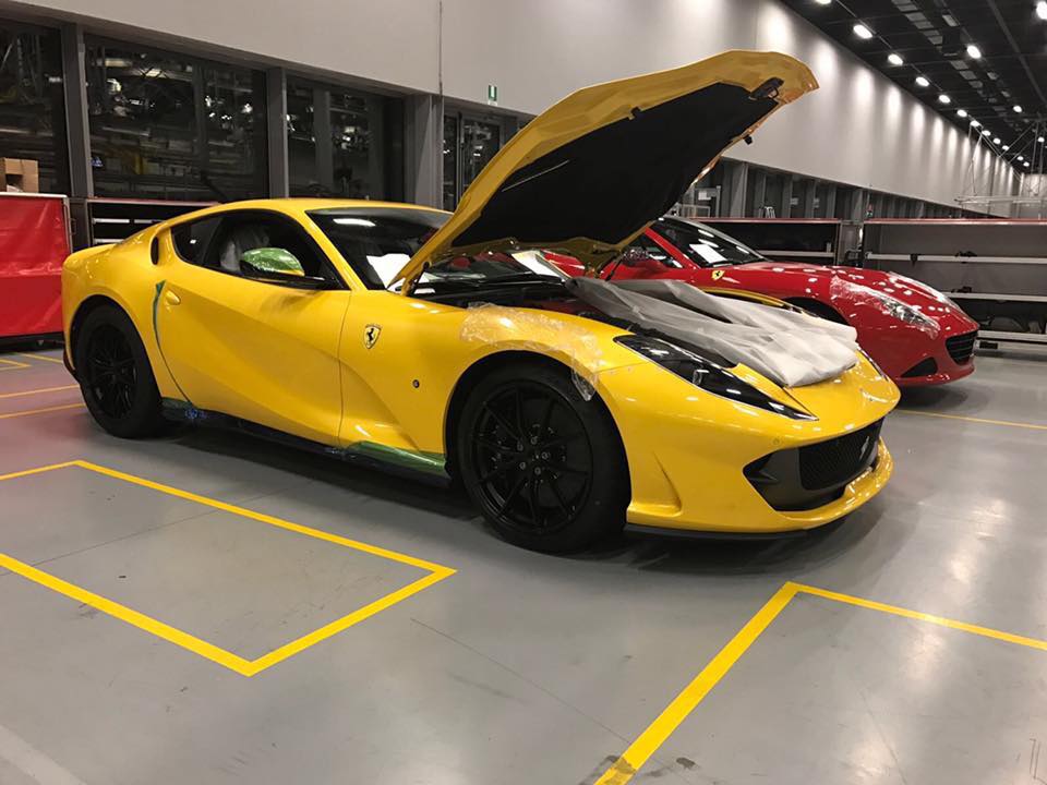 Ferrari 812 Superfast yellow