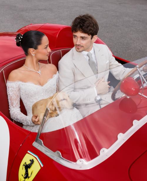 Charles Leclerc s-a căsătorit la Monaco cu Alexandra Saint-Mleux înainte de începerea noului sezon de Formula 1