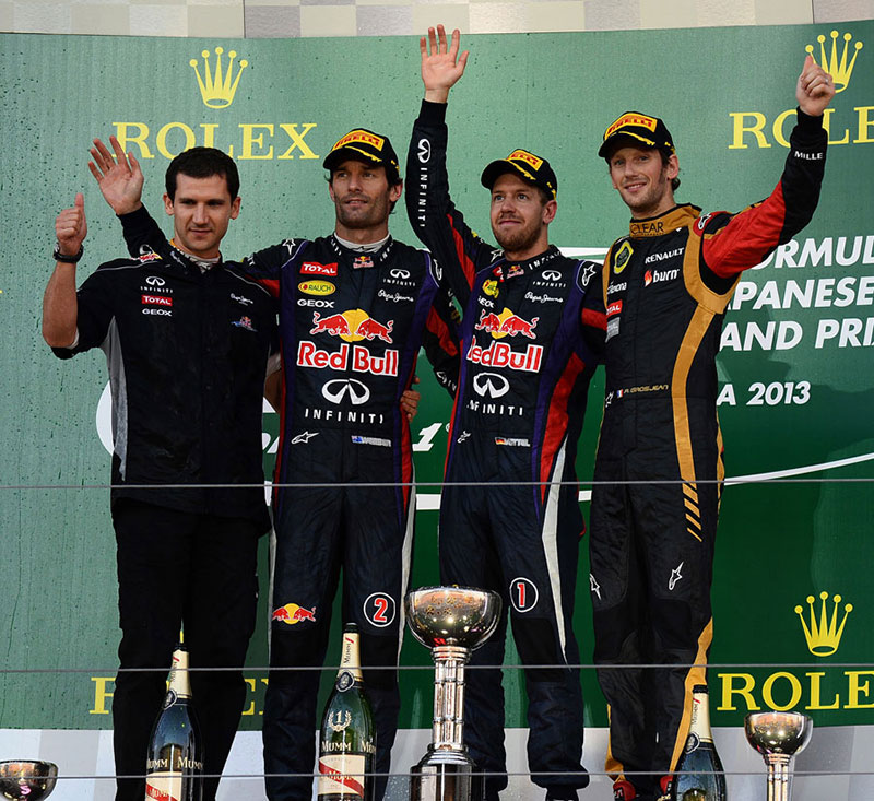Vettel, ajutat de strategie să câştige în Japonia